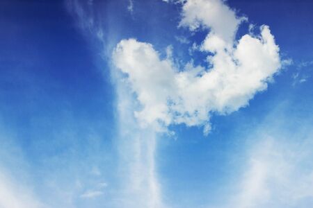 Clouds and blue sky with the beauty of nature.の写真素材