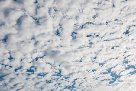 White clouds covered the sky with beautiful backgrounds.の写真素材