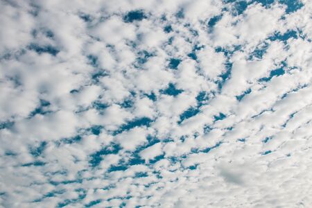 White clouds in the sky with beautiful.の写真素材