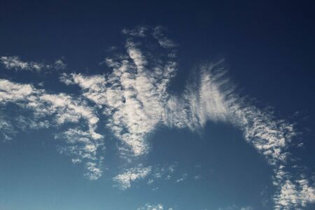 clouds on the blue sky of nature.の写真素材