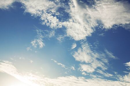 Blue sky and clouds with the beauty of nature.の写真素材