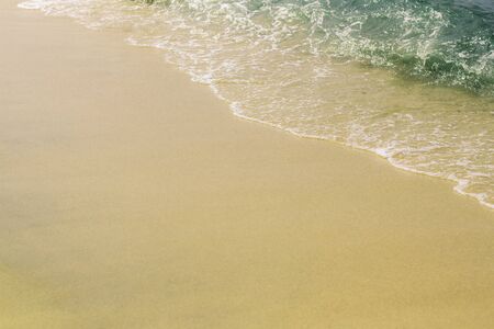 Waves on beach at the sea.