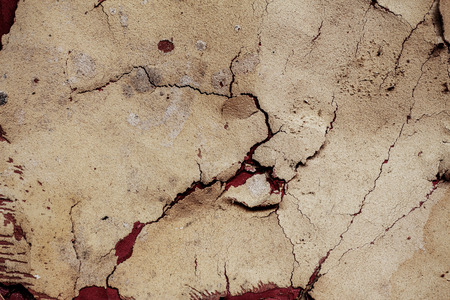 The surface of old leather tear and peel.の写真素材