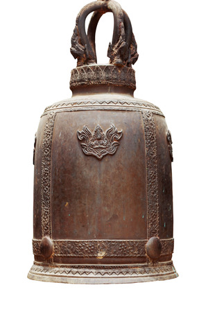 Old bell on a white background.の写真素材