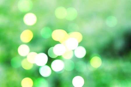 Colorful of bokeh on a green background.の写真素材