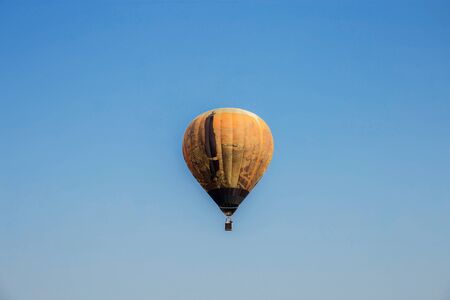 Balloon on the blue sky in winter.の写真素材