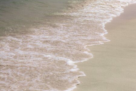 Waves on beach at the sea with beautiful.の写真素材