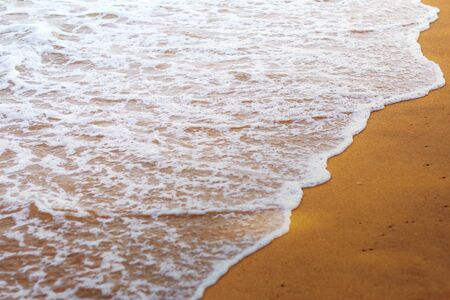 Waves on beach with beautiful at the sea.の写真素材