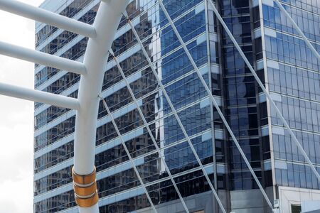Beautiful bridge and buildings in the city.の写真素材