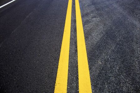 Traffic line of lane on road with texture background.の写真素材