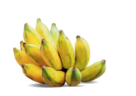 Banana of ripe on a white background.の写真素材