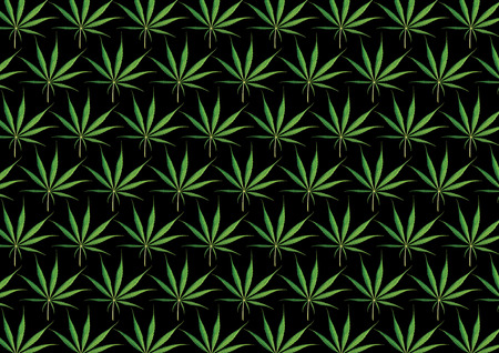 Marijuana Black Backgroundの写真素材