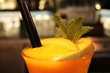 Summer cocktail - mango daiquiriの写真素材
