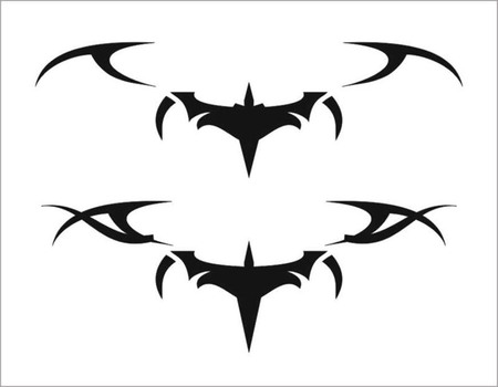 tribal ornament in black on white background.のイラスト素材