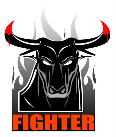symbolizing the power, fighting spirit, bravery, courage, heroism. suitable for your mascot, team sport, community identity, sport Metaphors, etc.のイラスト素材
