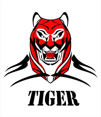 Tiger Head . tiger mascotのイラスト素材