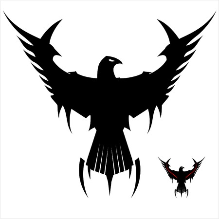 Black Eagle icon designのイラスト素材
