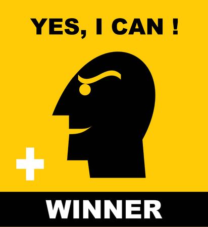 Winner Head Iconのイラスト素材