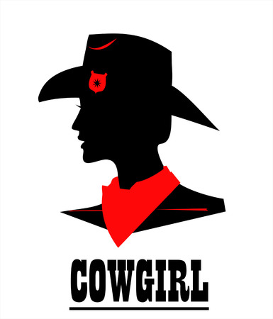Cow girl icon designのイラスト素材