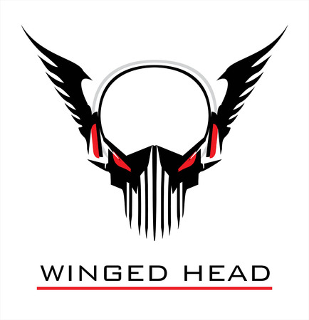 Winged head  icon designのイラスト素材