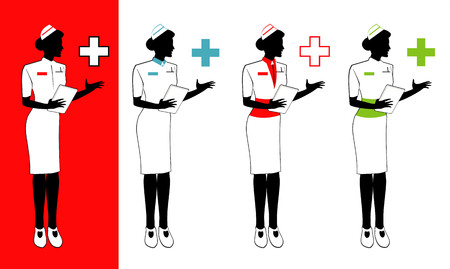 nurse, paramedic, hospitalのイラスト素材