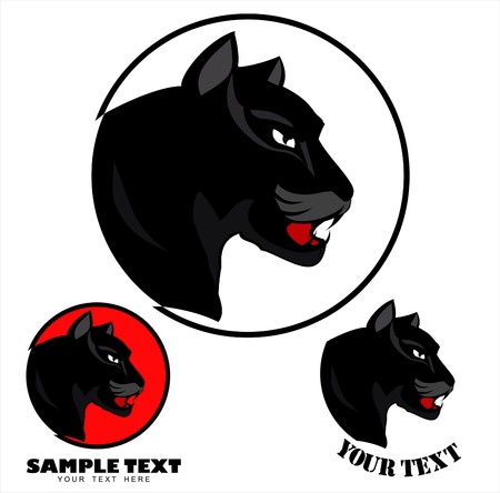 Panther Head icon designのイラスト素材