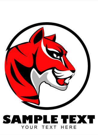 Tiger head iconのイラスト素材