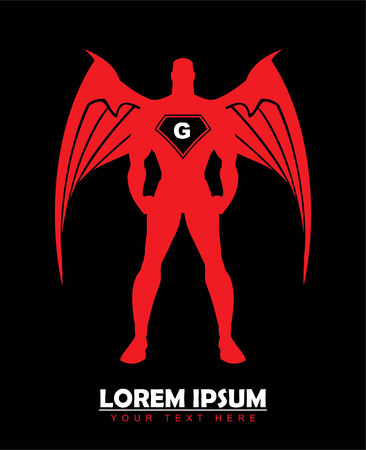 Human with the wingのイラスト素材