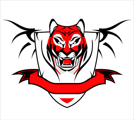wild tiger iconのイラスト素材