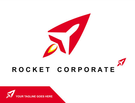 Rocket corporate. rocket icon  logo for your corporate identityのイラスト素材