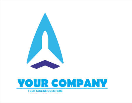 Aero corporate. travel, cargo business logo. transportation companyのイラスト素材