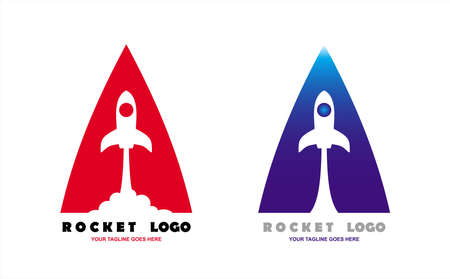 launching rocket, rocket logo icon design,  Vector Symbol for Start-Up Businessのイラスト素材