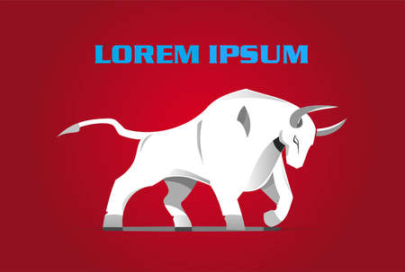 bull, bull mascot, bull logoのイラスト素材