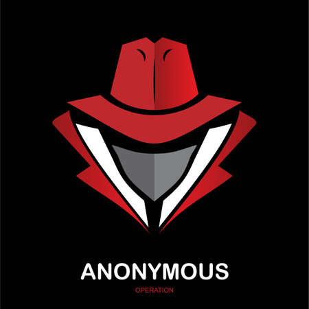 anonymous, silent operation, hacker, anti hacker.のイラスト素材