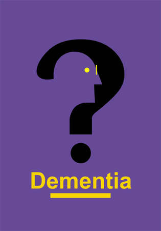 dementia, alzheimer. Mental health symbol conceptual design.のイラスト素材