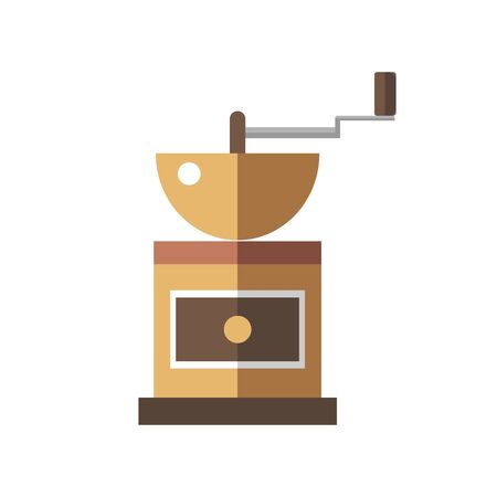 Coffee mill icon on white background - stock illustration.のイラスト素材