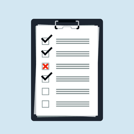 To do list or planning concept flat icon logo. Check list for business, schedule with note - vector illustrationのイラスト素材