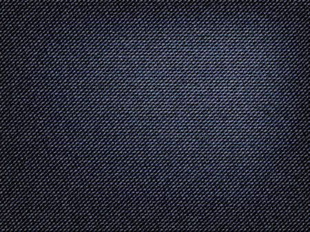 Denim texture pattern. Jeans material background in black color, textile banner for apparel design, wallpaper, vector illustrationのイラスト素材