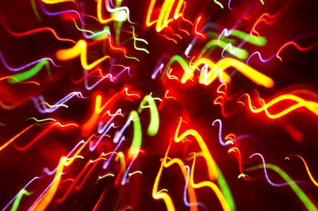 abstract background: colored light motion blurs #10