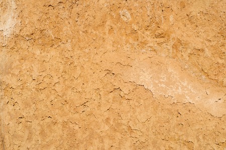 Clay soil texture background, dried surfaceの写真素材