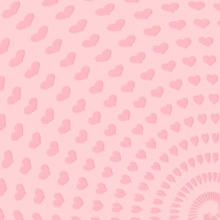 valentine vector pattern background made of pink hearts shapesのイラスト素材