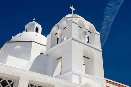 Church in Fira, Santoriniの写真素材