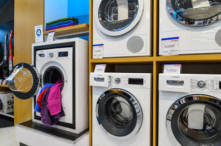 Interior of premium domestic appliance storeのeditorial素材
