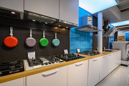 Interior of premium domestic appliance storeの写真素材