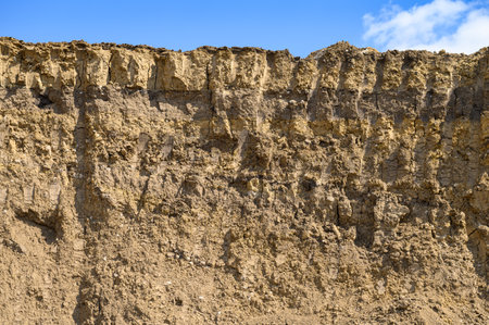 developed sand or clay quarry