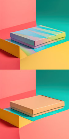 A stack of books sitting on top of a table. AI generative image.の素材