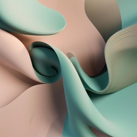 A close up of a green and pink object. Generative AI image.の素材