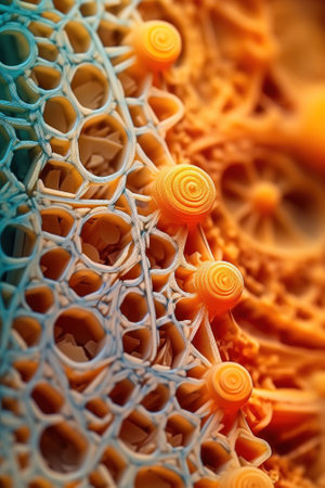 A close up of a piece of food. Generative AI image.の素材