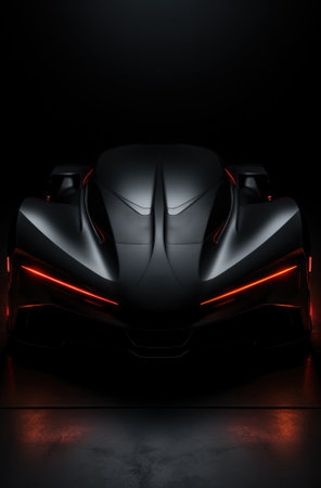 The future of the supercar. Generative AI image.の素材