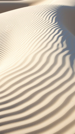 A desert with sand dunes and ripples, AIの素材